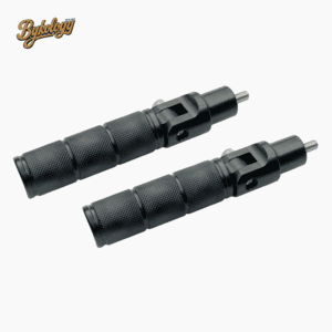 Home 23 Mid or Rear Mount Click-Folding Alloy Foot Rests – Super Meteor 650 – Black